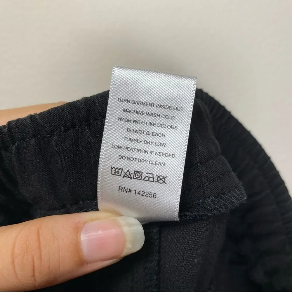 FIGS Men’s Tansen Jogger Drawstring Waist Scrub Pants Black Sz Small